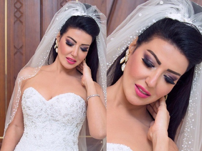 فيديو زفة سمية الخشاب بالطرحة البيضاء